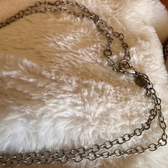 Vintage patina colored coin necklace. Bronze and matte silver colored mixed. - Picture 5 of 5